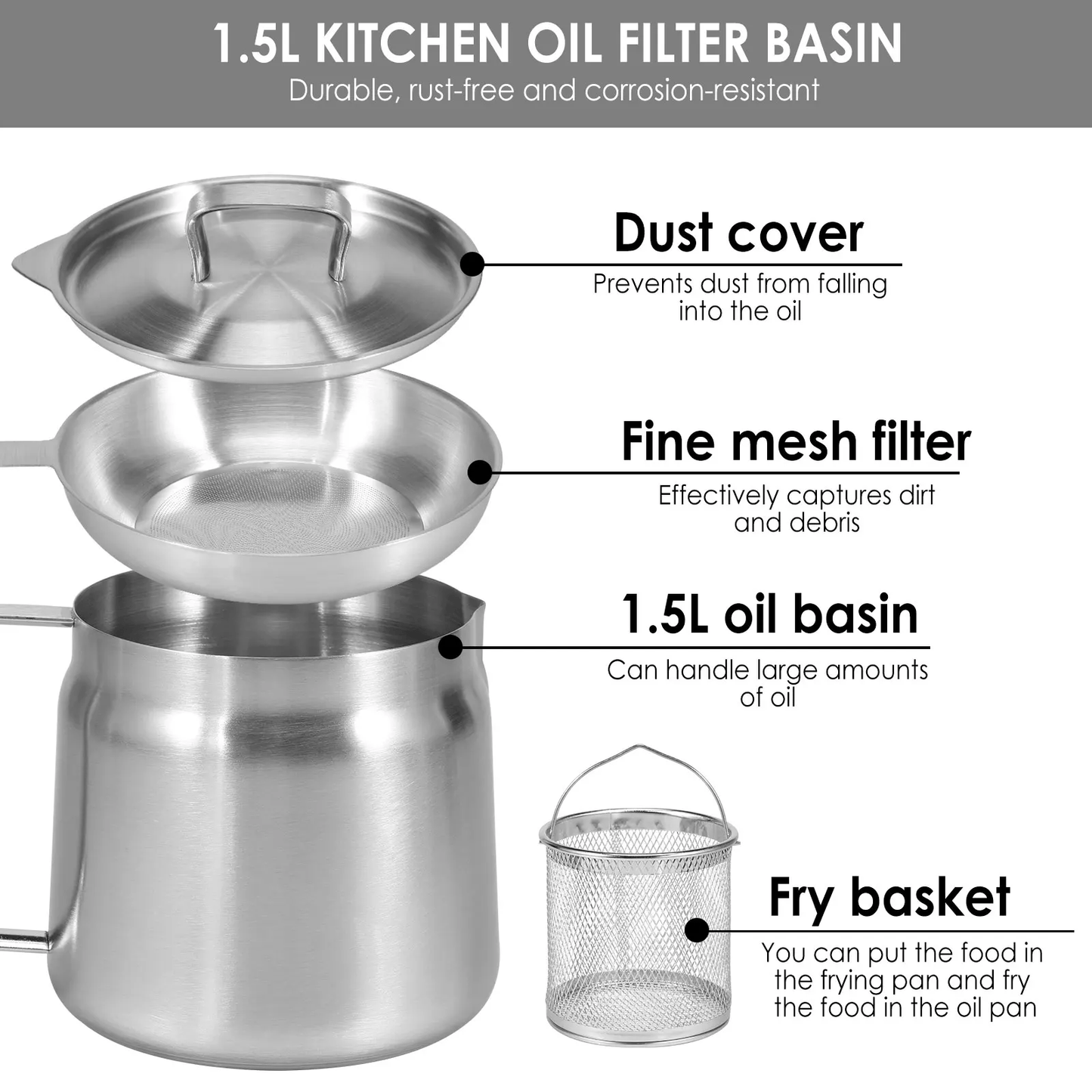 Stainless Steel Oil Filter Pot™